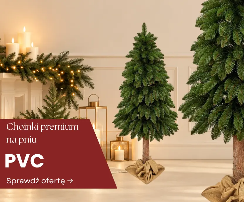Choinki na pniu PVC